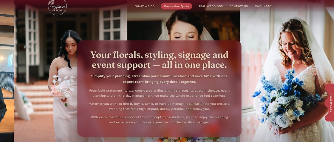 Mayflower Design website screenshot